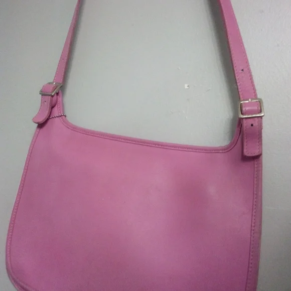 Coach RARE vintage legacy crossbody leather satchel bag pink VGC Y2K - Picture 4 of 10